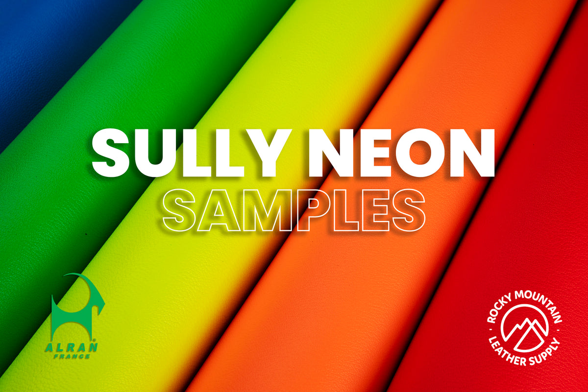 Alran - Sully "Neon" Chevre Chagrin - Goat Leather (SAMPLES)