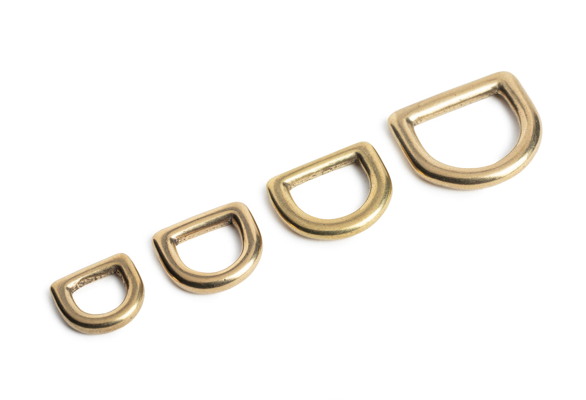 Japan Brass 🇯🇵 - D Ring Hardware (Solid Brass)