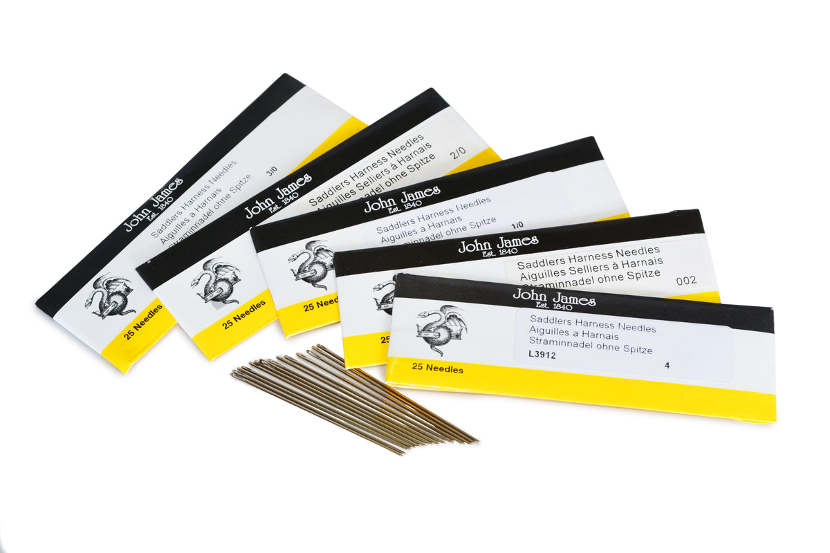 John James - Saddlers Harness Needles (Sz #4/2/0/00/000) 25 pack