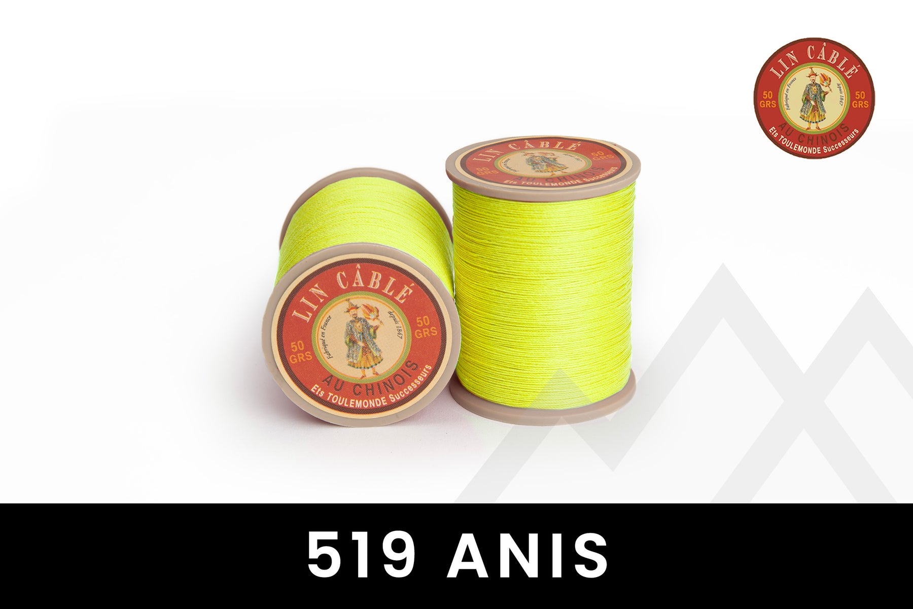 Fil au Chinois 🇫🇷 - "Lin Cable" Waxed Linen Thread (Size 332) *Full Spool