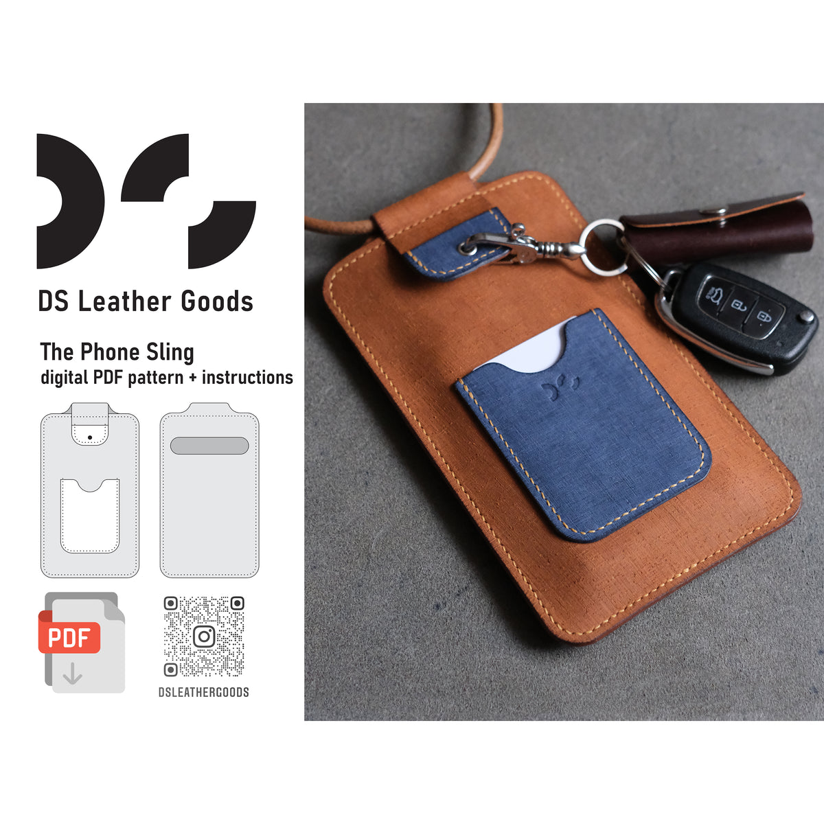 DS-054 The Phone Sling Digital Pattern