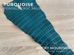 Porosus Crocodile Tails - Farm Raised (Top Quality) - Luxury Skins (Glazed Blues)