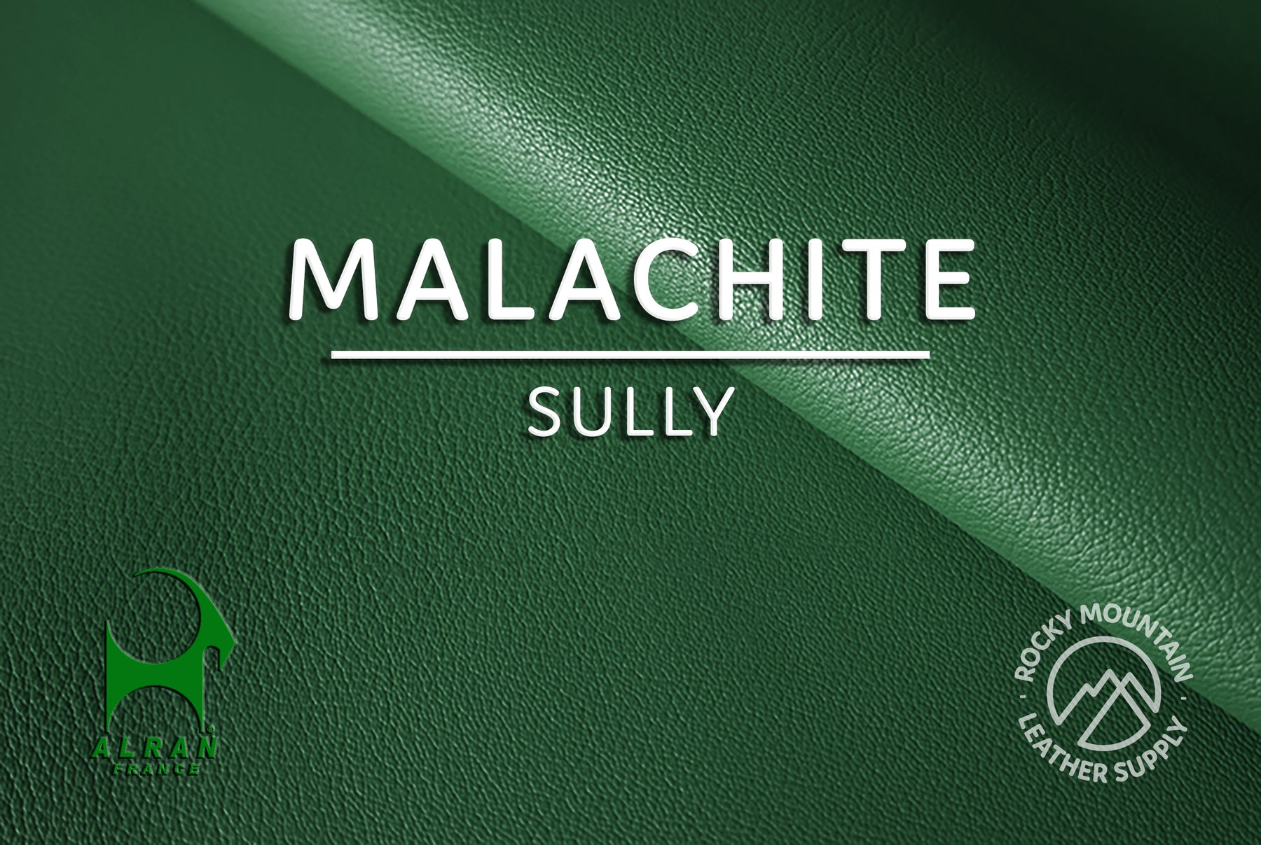 Alran 🇫🇷 - "Sully" Chevre Chagrin - Goat Leather (HIDES - GREENS)