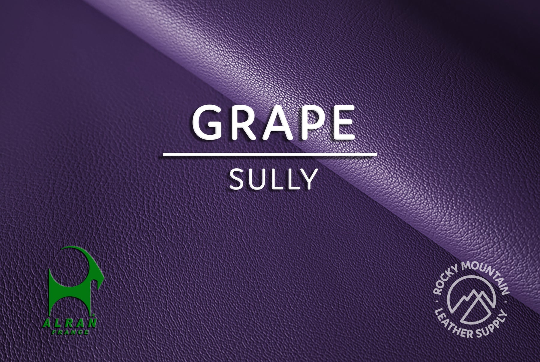 Alran 🇫🇷 - "Sully" Chevre Chagrin - Goat Leather (HIDES - VIOLETS/PINKS)