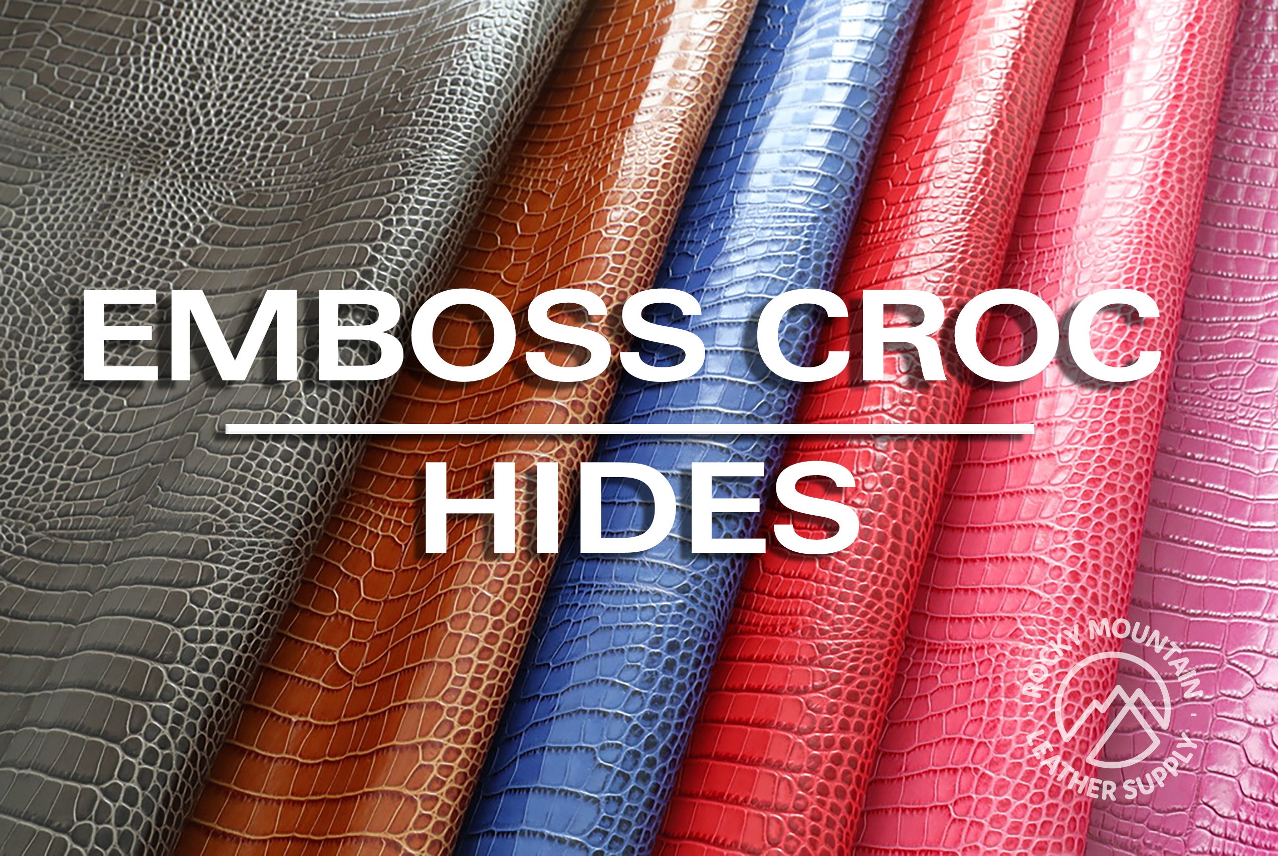 Crocodile Embossed Leather For Sale