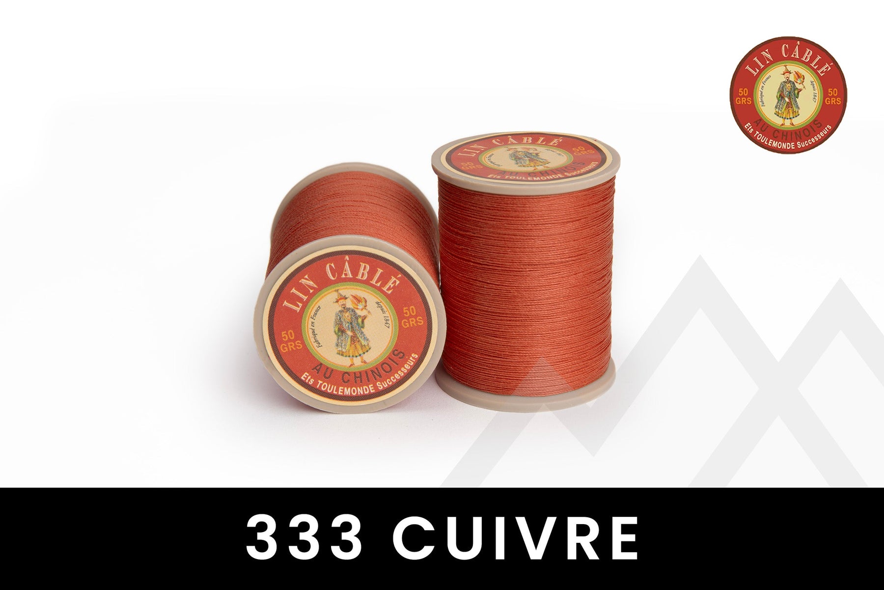 Fil au Chinois 🇫🇷 - "Lin Cable" Waxed Linen Thread (Size 832) *Full Spool