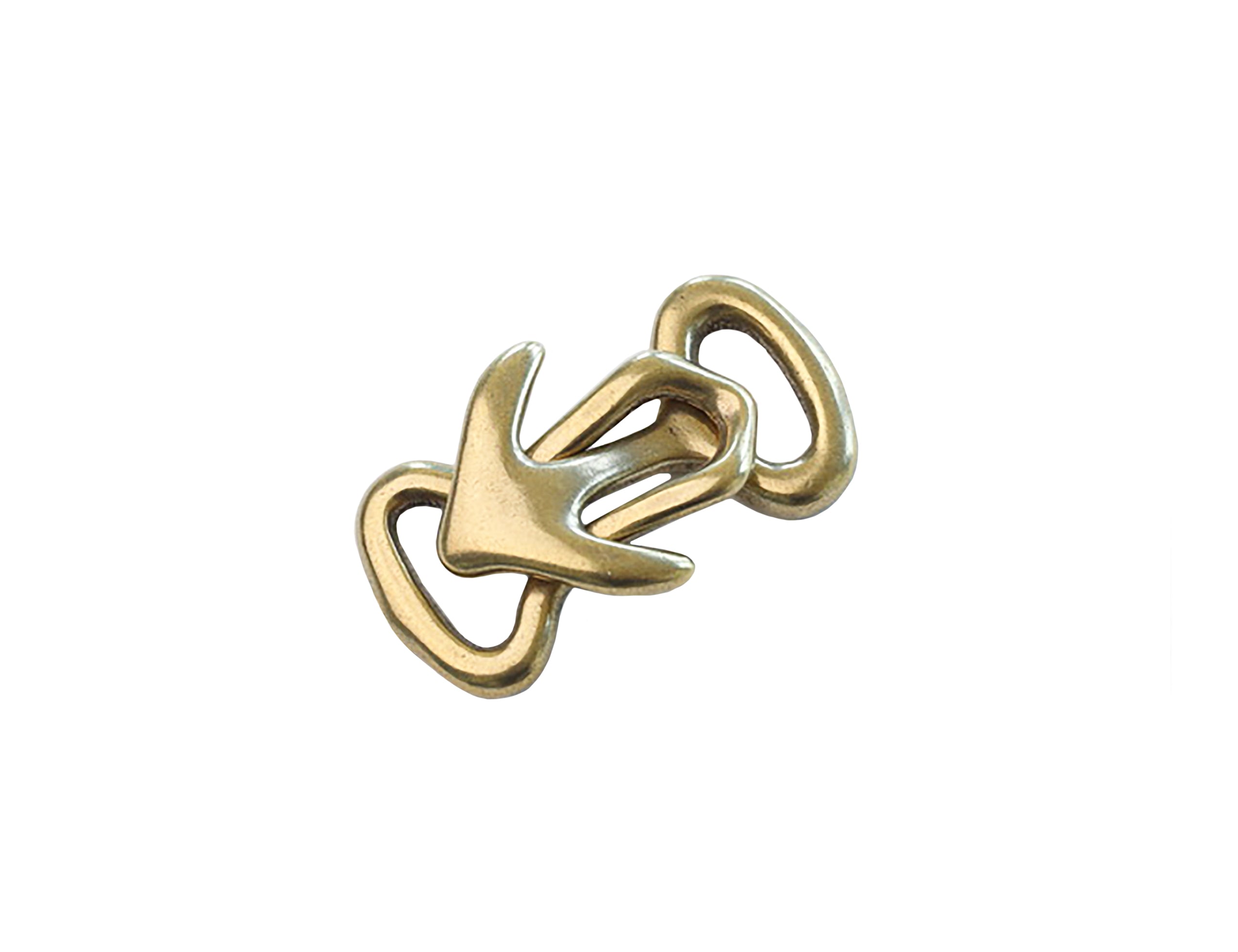 Japan Brass - "Anchor & Hook" Clasp (Solid Brass)