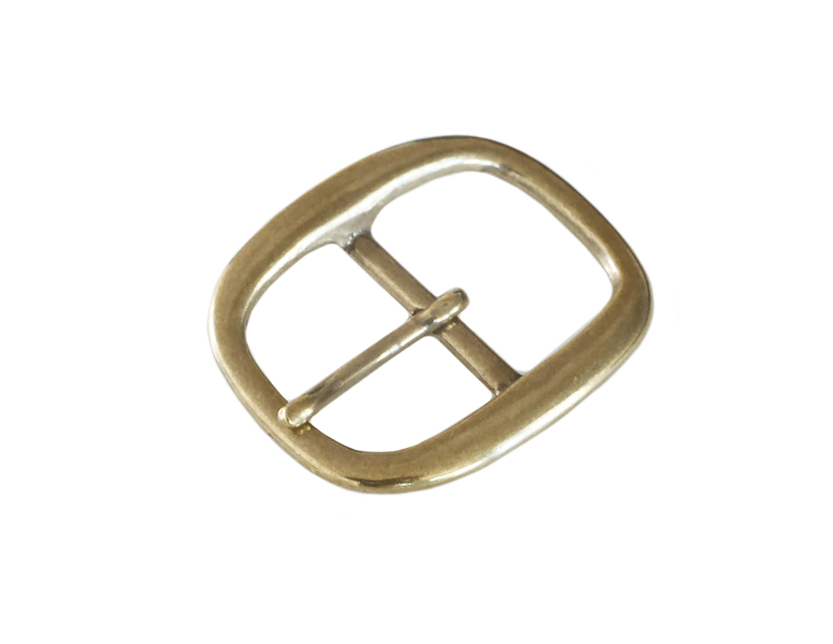 Japan Brass Co 🇯🇵 - "Rounded" Belt Buckle (Solid Brass)