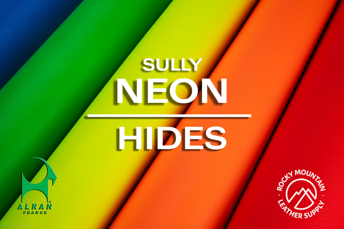 Alran 🇫🇷 - Sully "Neon" Chevre Chagrin - Goat Leather (HIDES)