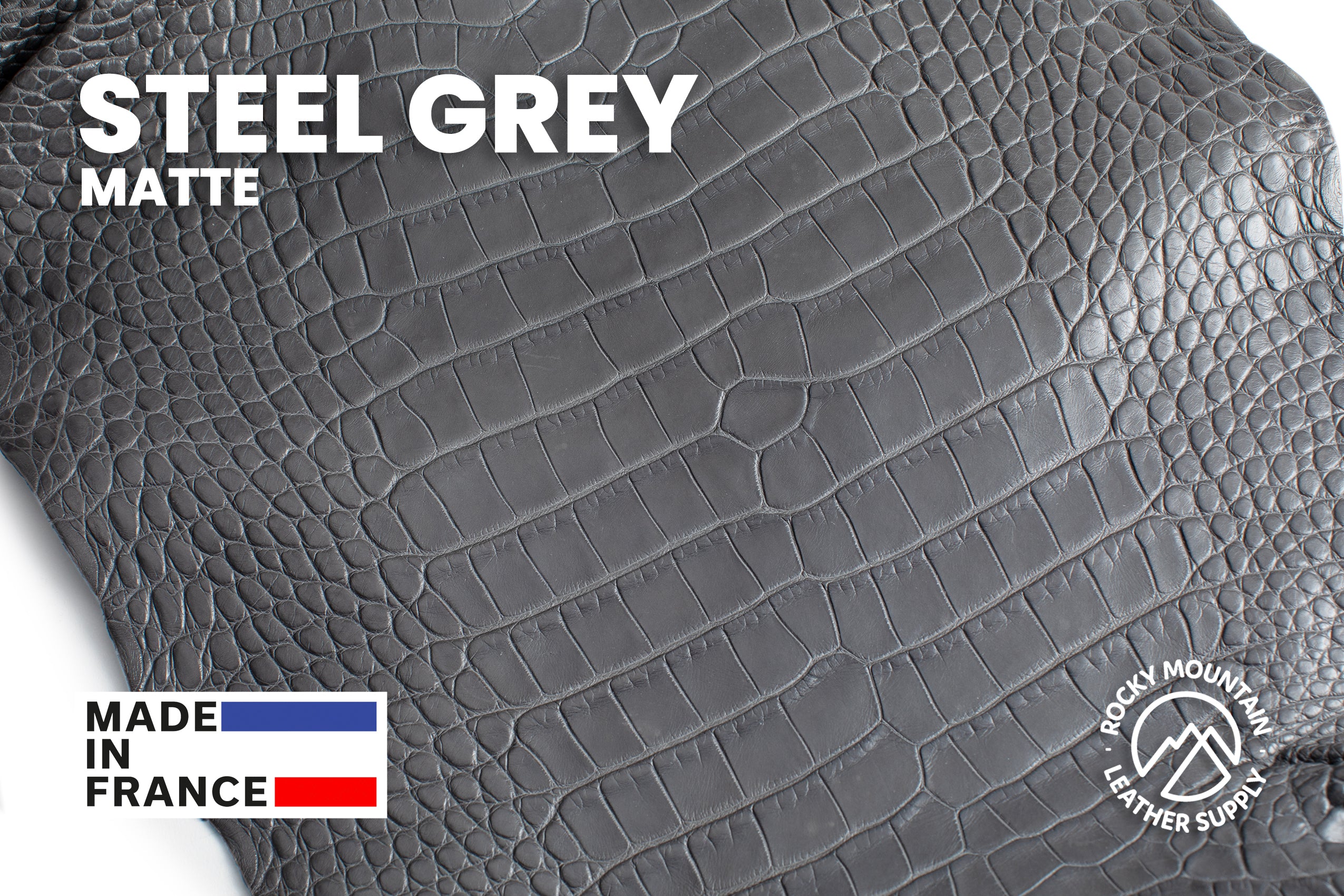 American Alligator - Luxury Skins - Matte Steel Gray - (HIDES) 50% OFF!