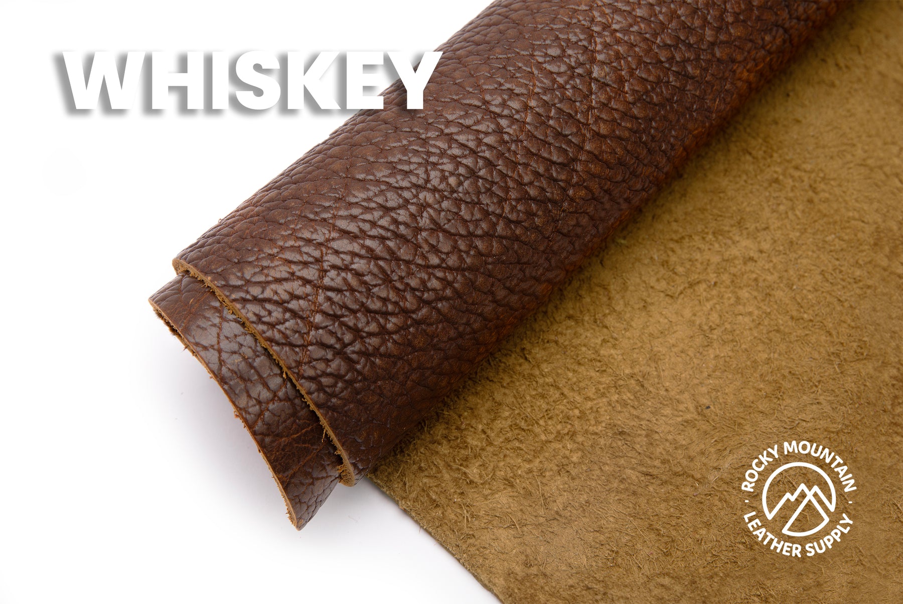 American Bison - Natural Shrunken Pull up Leather - (HIDES)