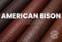 American Bison - Natural Shrunken Pull up Leather - (HIDES)
