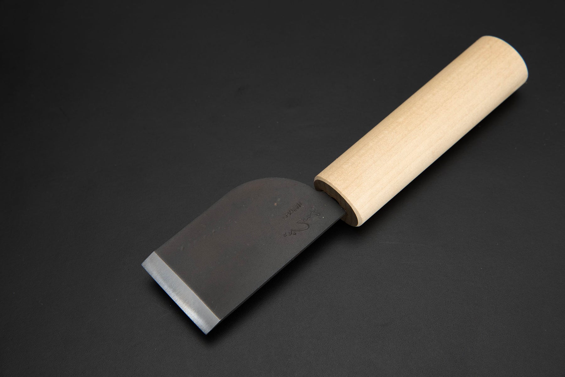 Japanese 🇯🇵 Skiving/Utility Knife "Shirogami" 36mm- Smoke Black Finish – Razor Sharp!