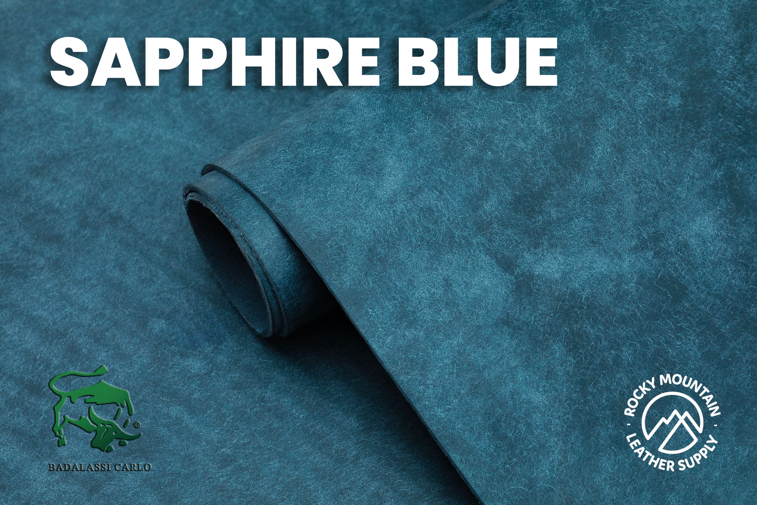 Pueblo Sapphire Blue leather reference