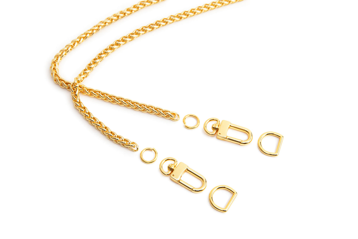 Medusa Chain Kit - Luxury Purse & Clutch Chain - 110cm/43in (Stainless Steel)