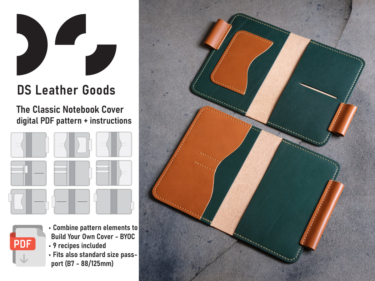 Ds Pattern DS-014 The Classic Notebook Digital Pattern – Rocky Mountain Leather Supply