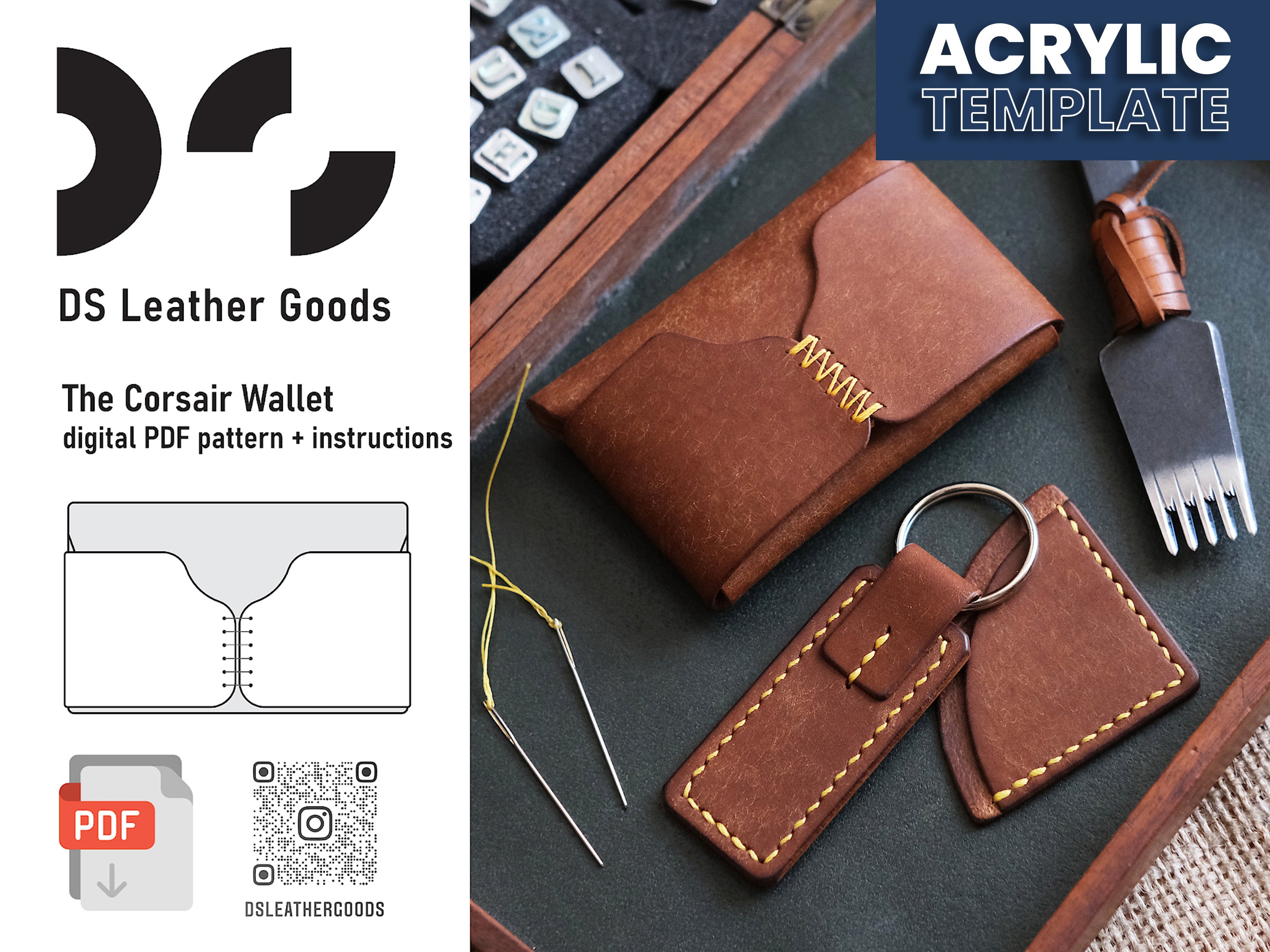 DS-017 The Corsair Wallet Digital Patterns