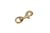 Dog Leash Collar Clip - Swivel "Round Base" (Solid Brass)