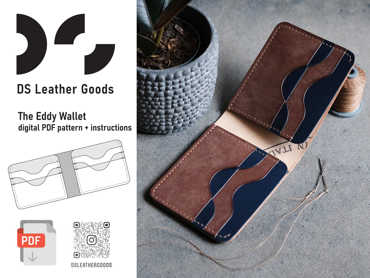 DS-021 The Eddy Leather Wallet Digital Pattern