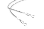 Geometric Chain Kit - Luxury Purse & Clutch Chain - 110cm/43in (Stainless Steel)