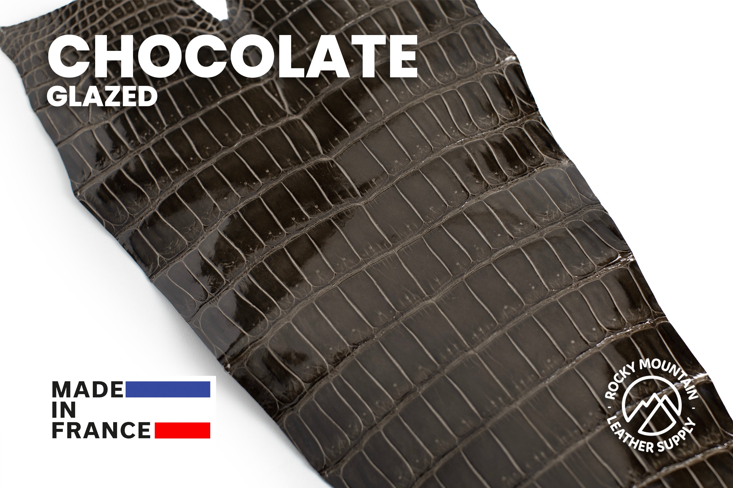 Porosus Crocodile Tails - Luxury Skins (Glazed Chocolate) 40% OFF!