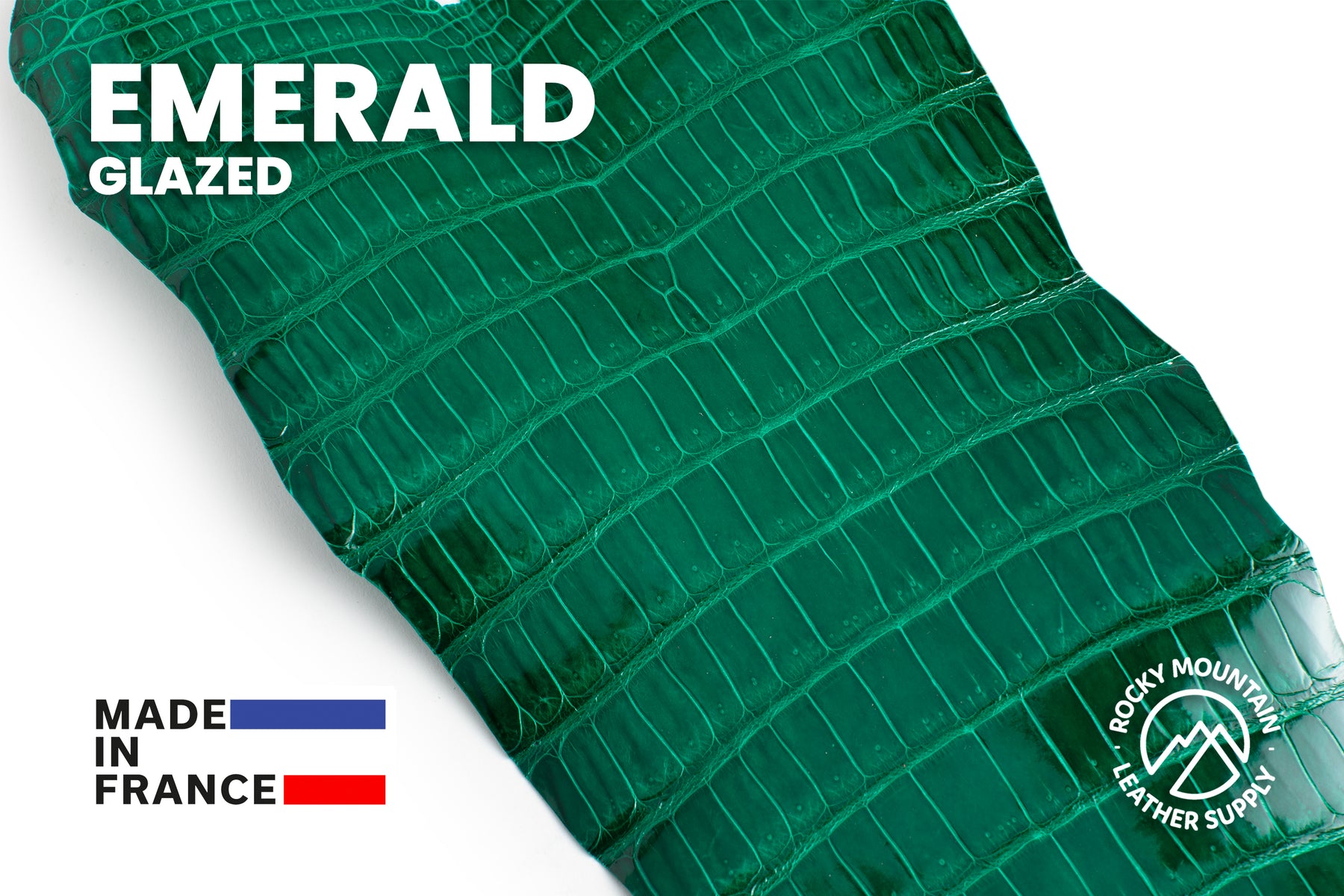 Porosus Crocodile Tails - Luxury Skins (Glazed Emerald) 40% OFF!
