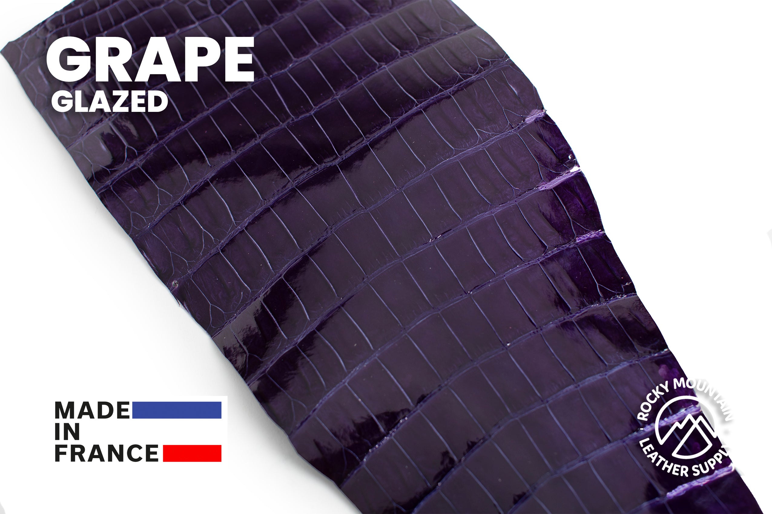 Porosus Crocodile Tails - Luxury Skins (Glazed Grape) 40% OFF!