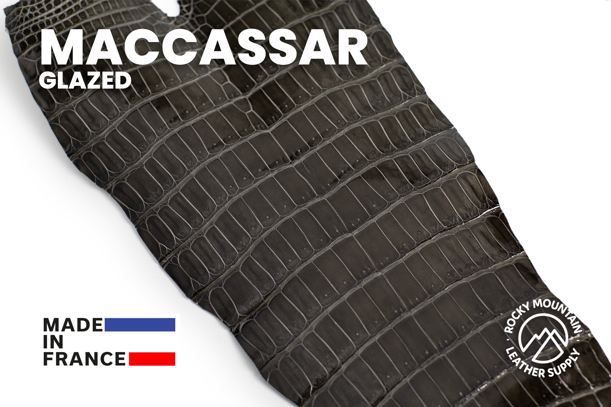 Porosus Crocodile Tails - Luxury Skins (Glazed Macassar) 40% OFF!