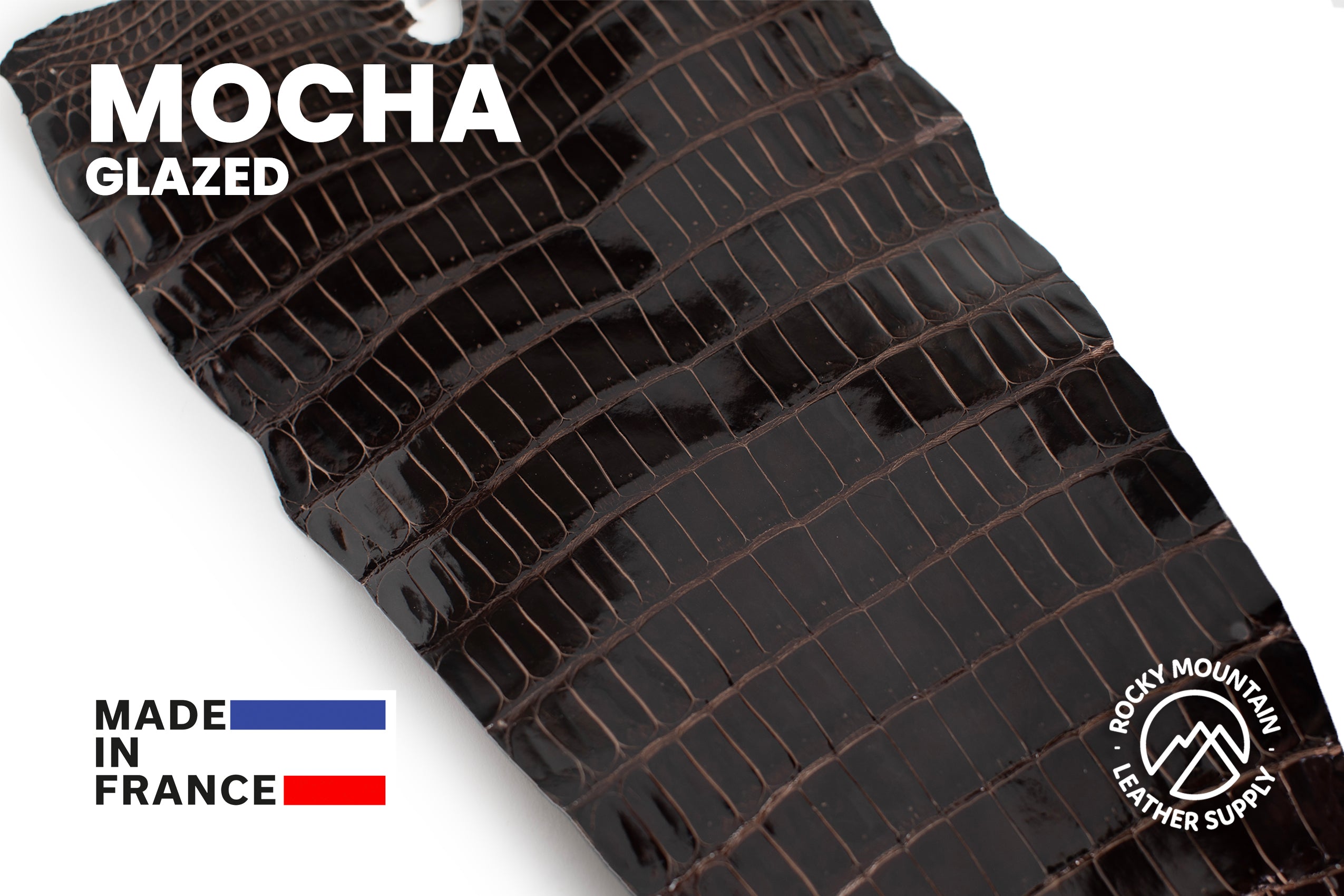 Porosus Crocodile Tails - Luxury Skins (Glazed Mocha) 40% OFF!