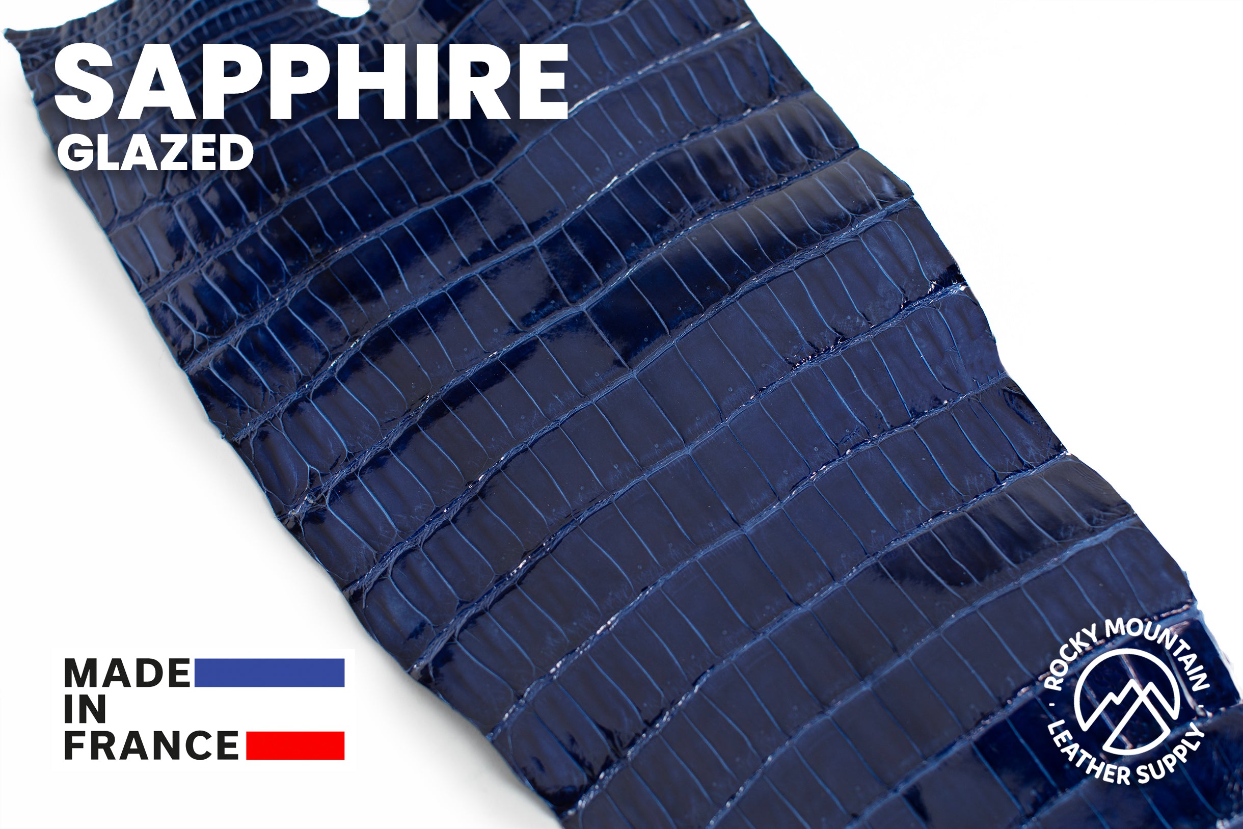 Porosus Crocodile Tails - Luxury Skins (Glazed Sapphire) 40% OFF!