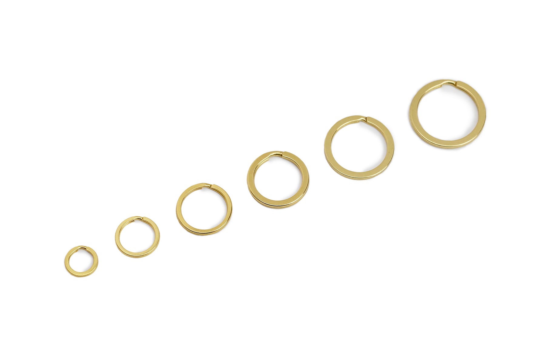 Rocky Mtn - Split Key Rings (Solid Brass) 5 Pack