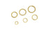 Rocky Mtn - Split Key Rings (Solid Brass) 5 Pack