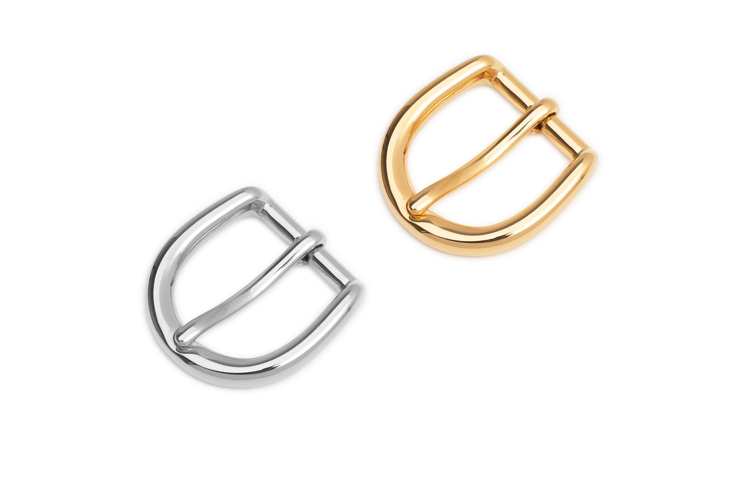 Irene - Single Prong Arched Belt Buckle (Stainless Steel)