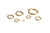 Jump Rings (Solid Brass) - 10 Pack