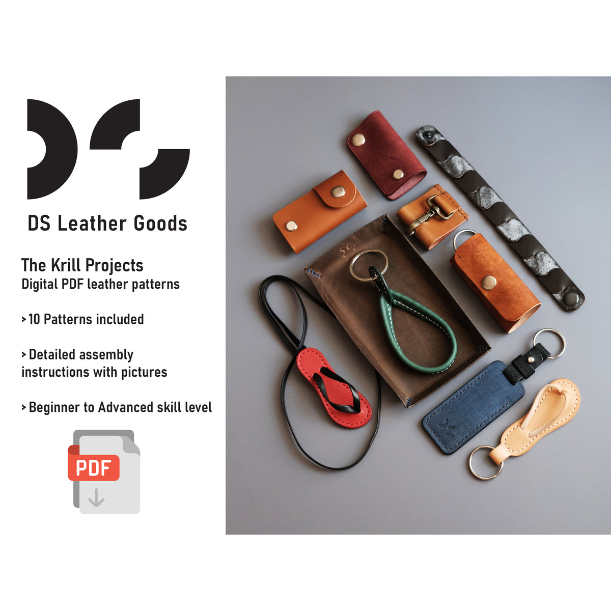 Krill Sewing Pattern DS-051 The Krill Project Digital Pattern – Rocky Mountain Leather Supply