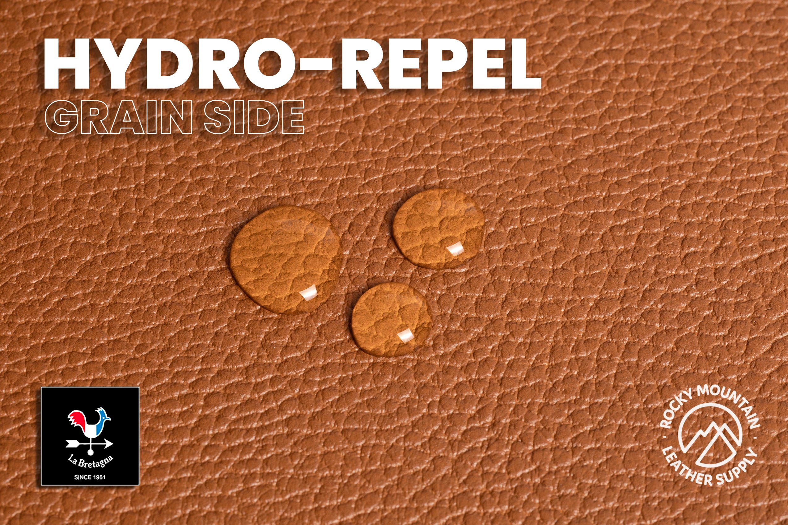 La Bretagna - Hydro Repel Pebbled - Waterproof Veg Tanned Leather (PANELS)