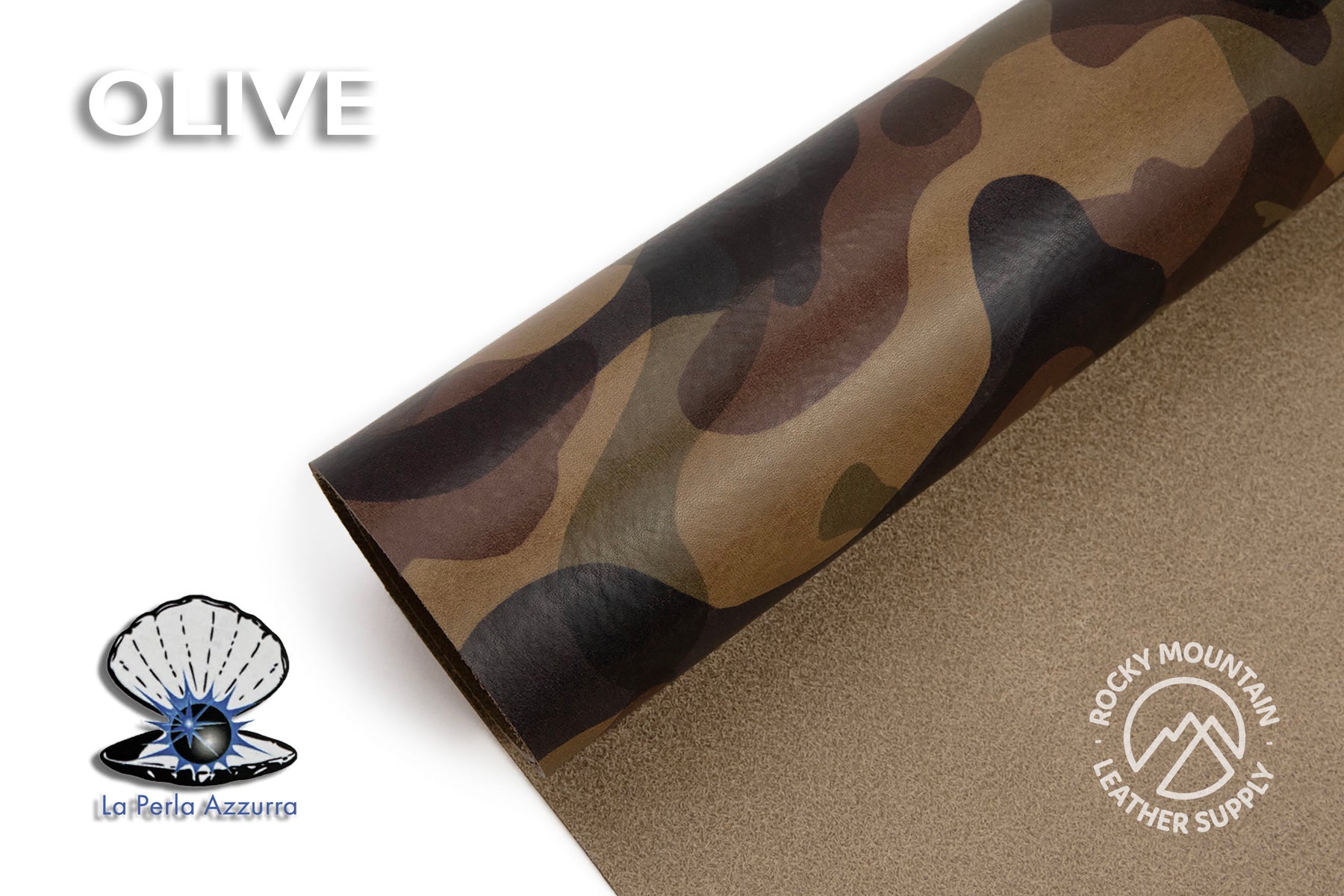 La Perla Azzurra - Camouflage (Camo) Leather (HIDES)