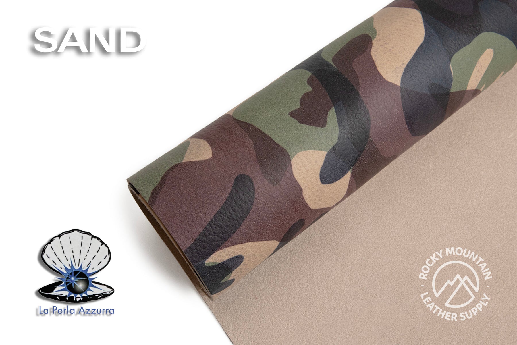 La Perla Azzurra - Camouflage (Camo) Leather (SAMPLES)