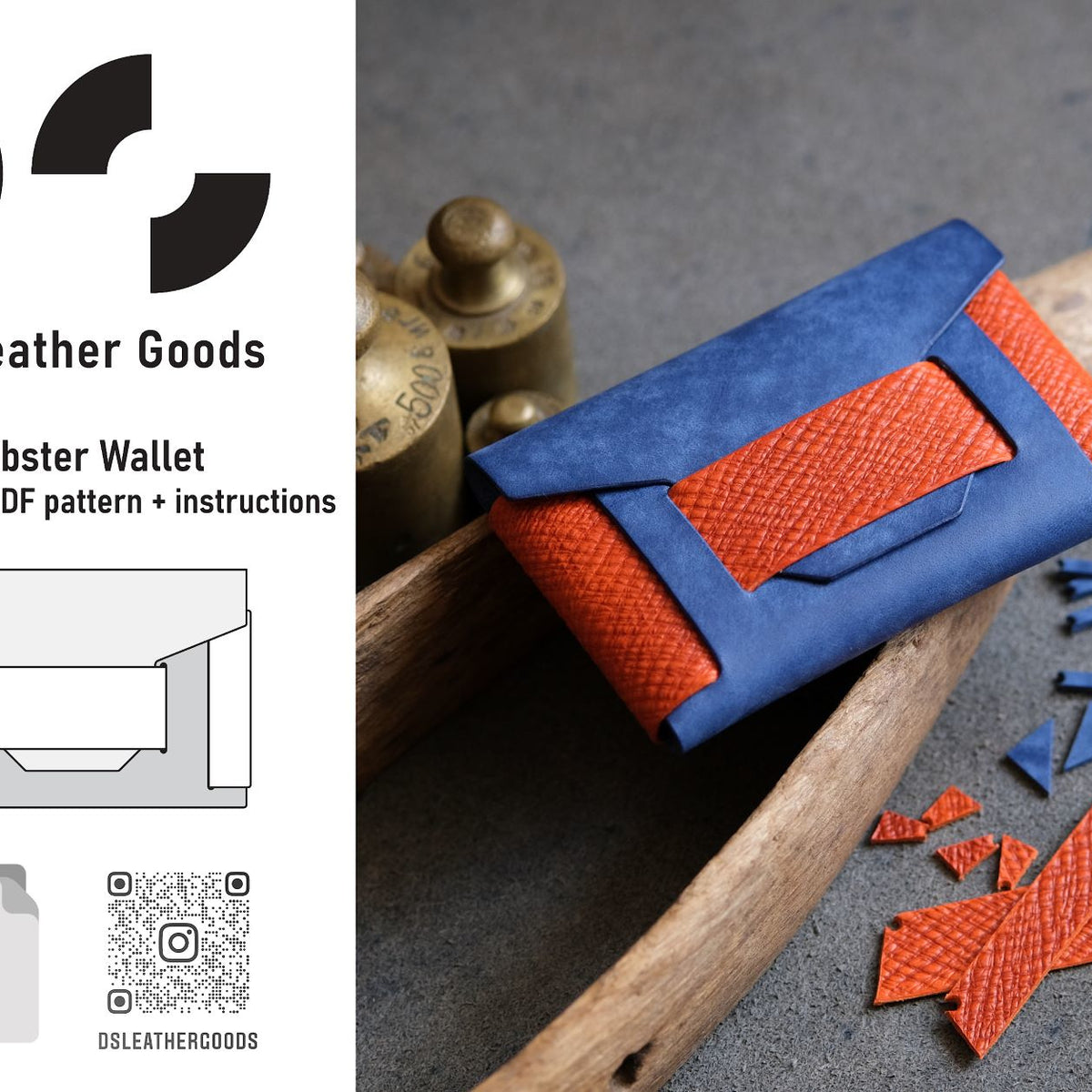 DS-031 The Lobster Leather Wallet Digital Pattern