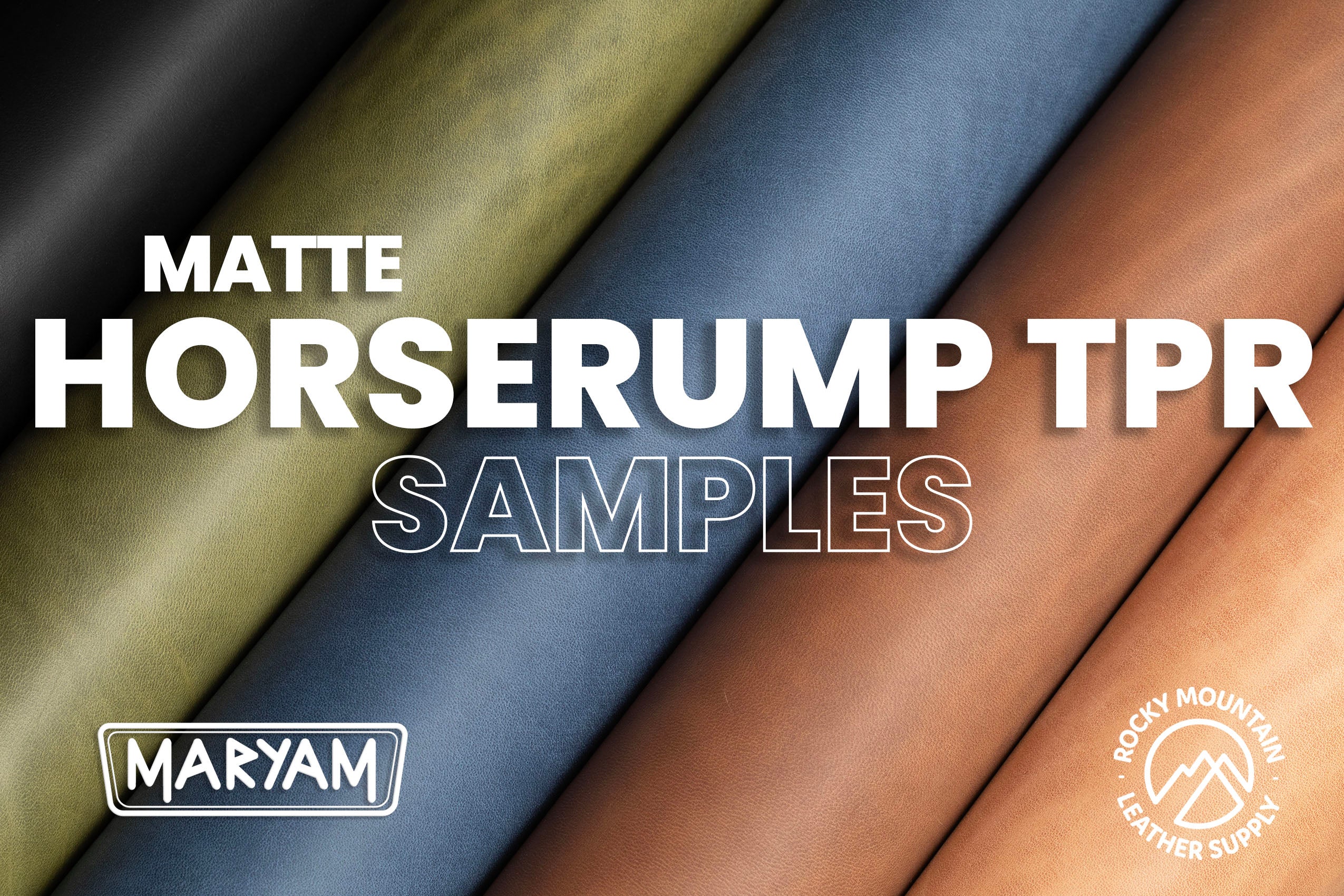 Maryam - Horserump TPR "Matte" - Veg Tanned Premium Horse Butt Leather (SAMPLES)