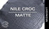 Nile Crocodile - Matte - Farm Raised / Luxury Skins - 50% OFF!