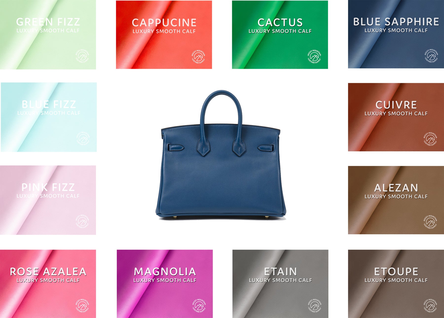 RMG Pomari - Luxury Smooth Calf (PANELS - BRIGHT COLORS)