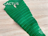 Porosus Crocodile Tails - Farm Raised (Top Quality) - Luxury Skins (Glazed Greens)