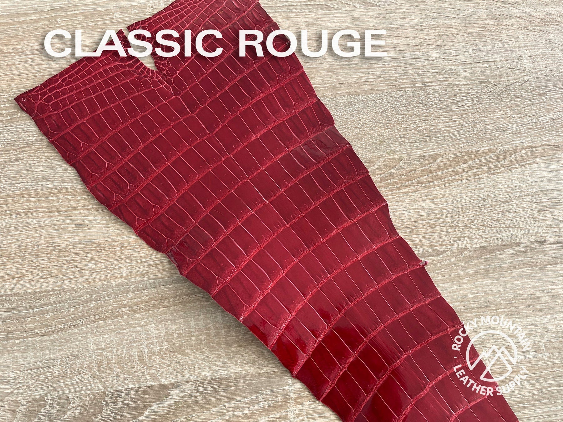 Porosus Crocodile Tails - Farm Raised (Top Quality) - Luxury Skins (Glazed Red/Oranges)