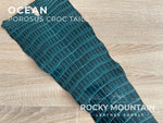 Porosus Crocodile Tails - Farm Raised (Top Quality) - Luxury Skins (Glazed Blues)