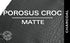 Porosus Crocodile - Matte - Farm Raised / Luxury Skins (40+cm)