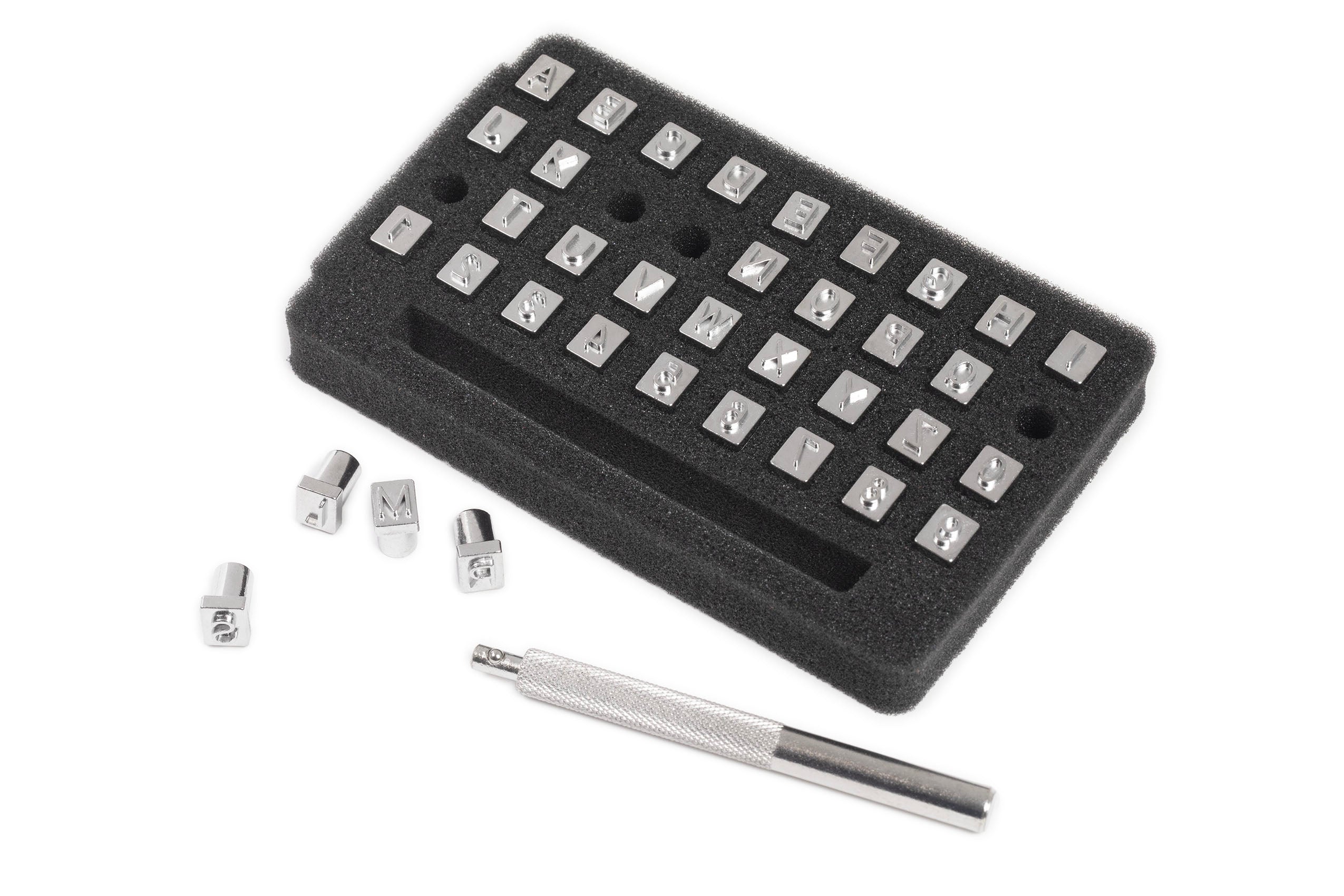 Economy Steel Alphabet & Number Stamp Set