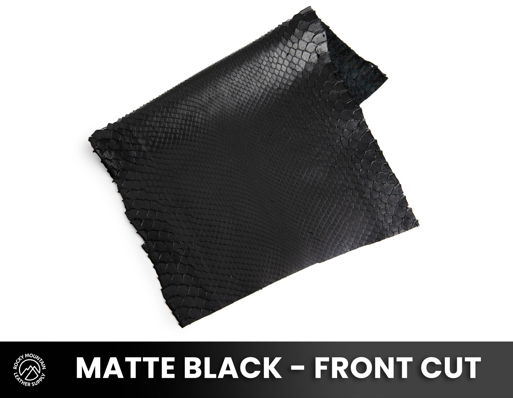 Python Snake - Matte Black - Exotic Leather (PANELS) – Rocky Mountain ...
