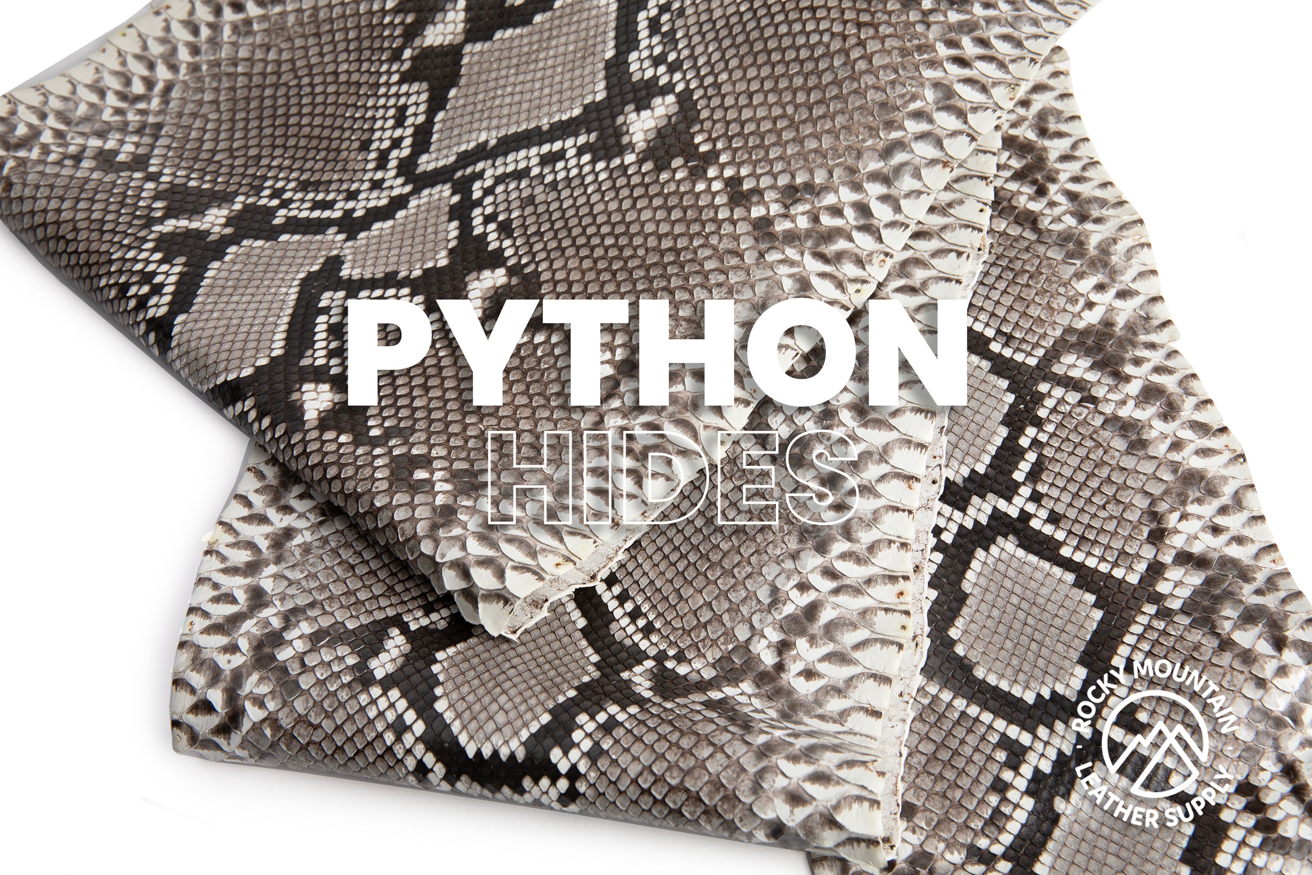 Python Snake - Matte Natural - Exotic Leather (PANELS) β Rocky Mountain ...
