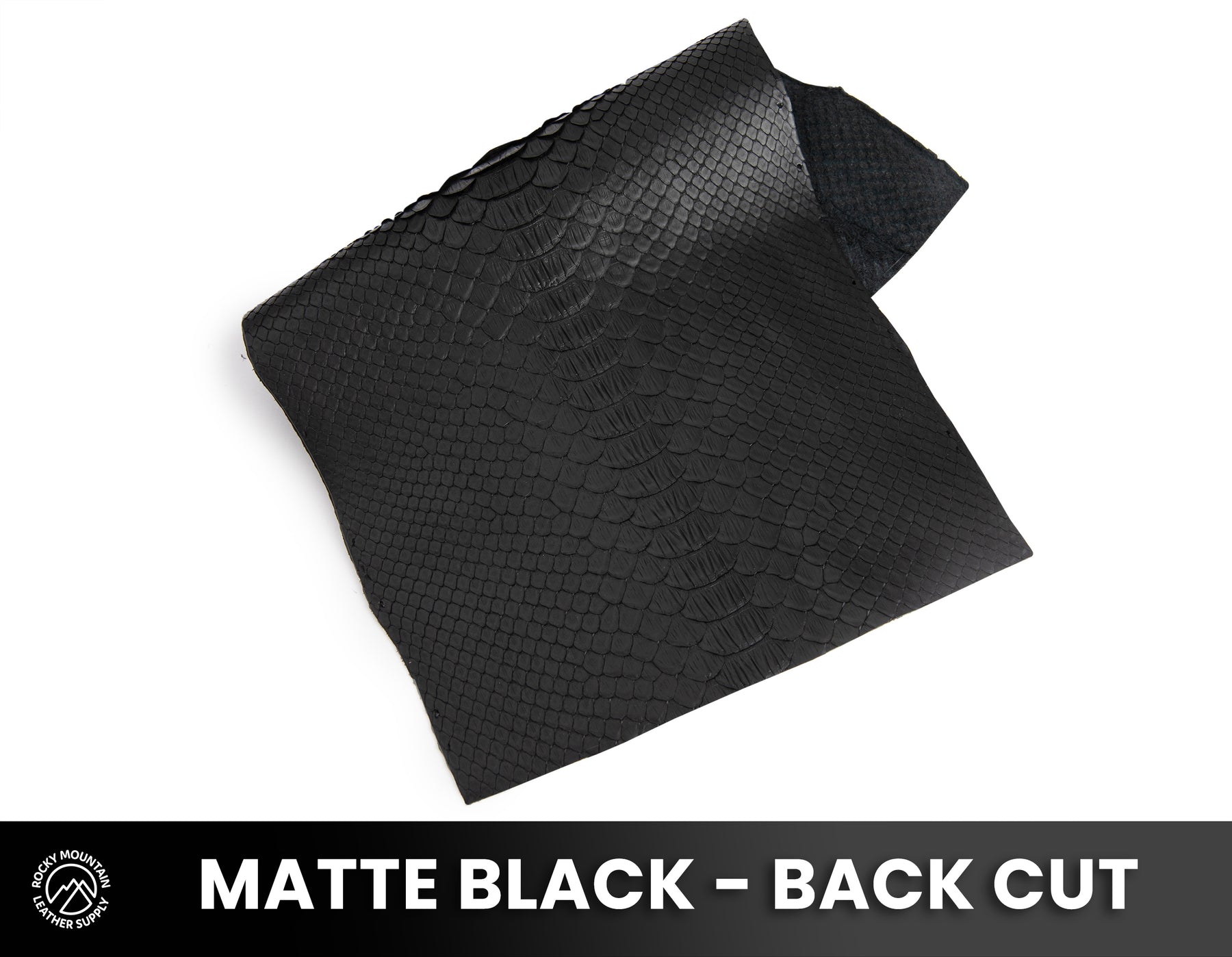 Matte Stainless Python Python Snake - Matte Black - Exotic Leather (PANELS) – Rocky Mountain ...